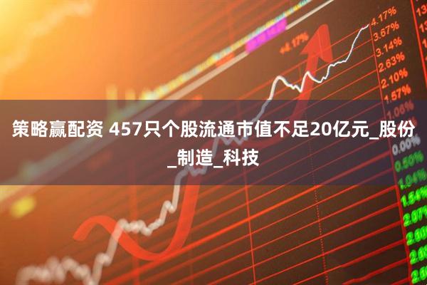 策略赢配资 457只个股流通市值不足20亿元_股份_制造_科技